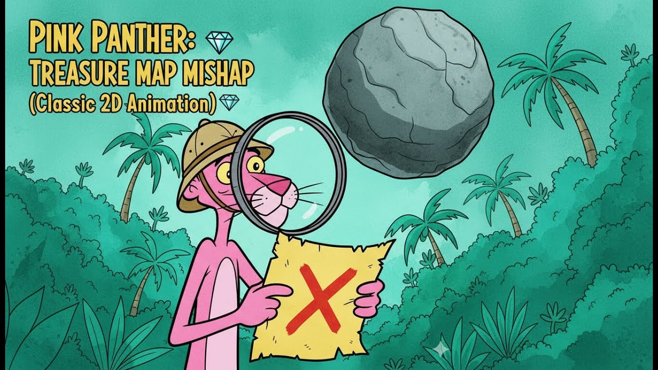 Pink Panther: The Treasure Map Mishap 💎 (Classic 2D Animation)