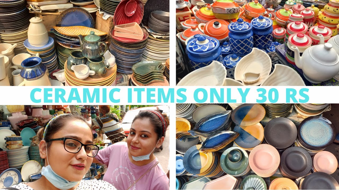 ভাবাই যায়না মাত্র 30 টাকায় 😱 Gariahat ceramic items with prices | Ceramic collection in Kolkata