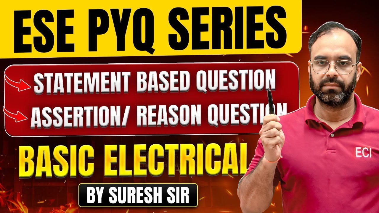 EXPECTED ESE PYQ (PART- 4)FOR  | RRB JE | SSC JE | JKSSB JE 