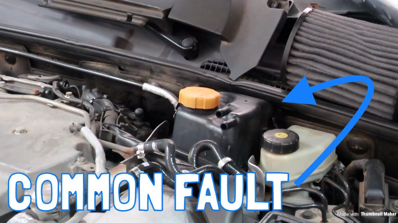 Saab 9-3 Turbo X (V6) Coolant Expansion Tank Replacement