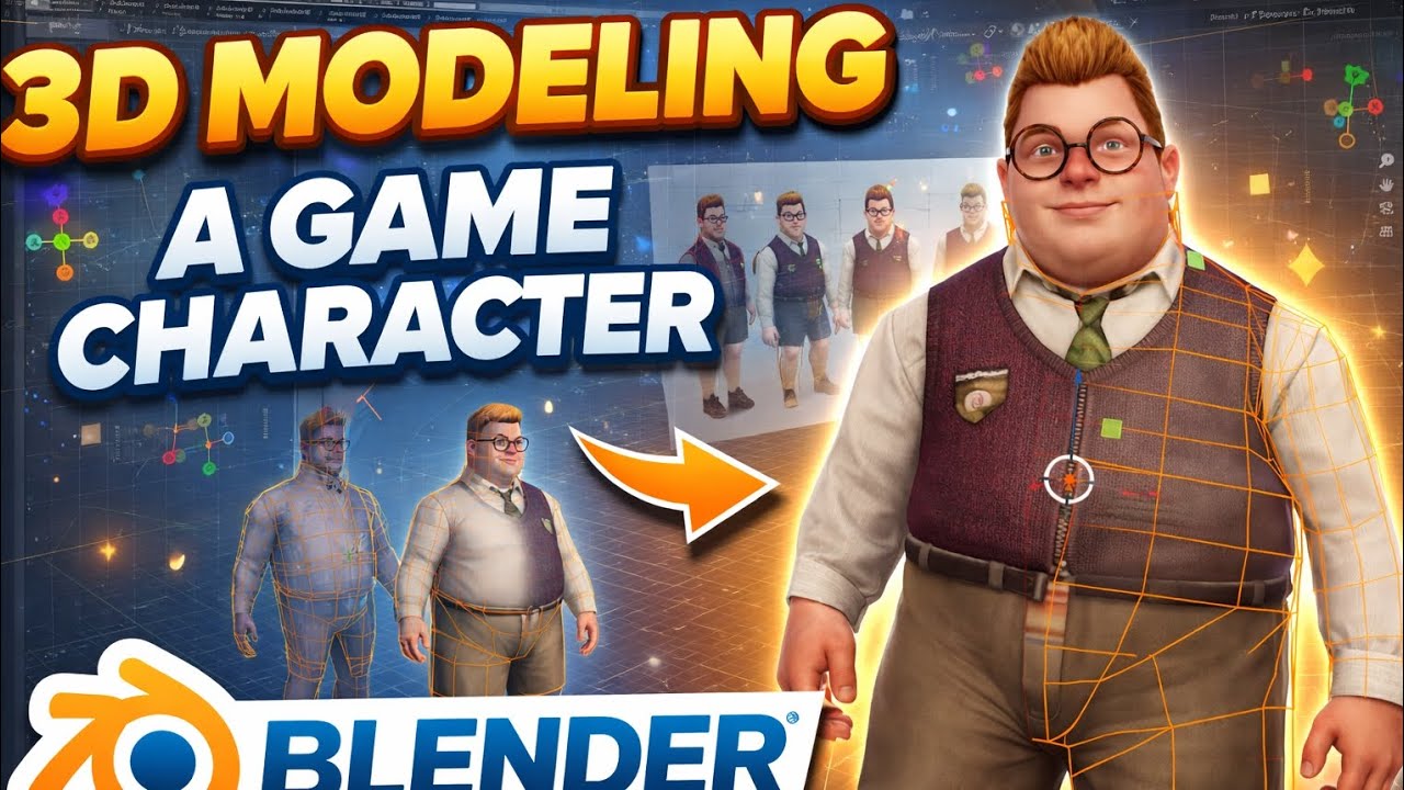 How to Model a Game Character in Blender (Step-by-Step Guide)