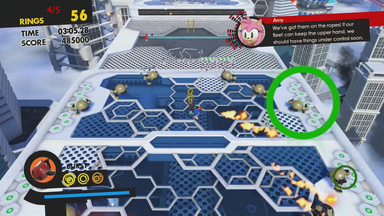 Sonic Forces - Stage 24 All Red Star Rings Null Space (Metropolis)