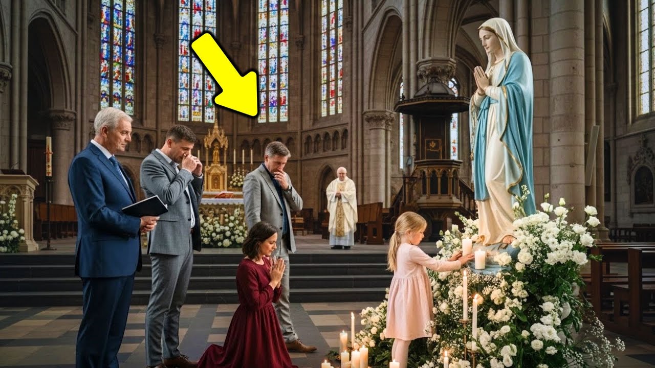 😮 Durante la misa, la nieta ciega de un pastor evangélico toca a la Virgen… y lo imposible sucede