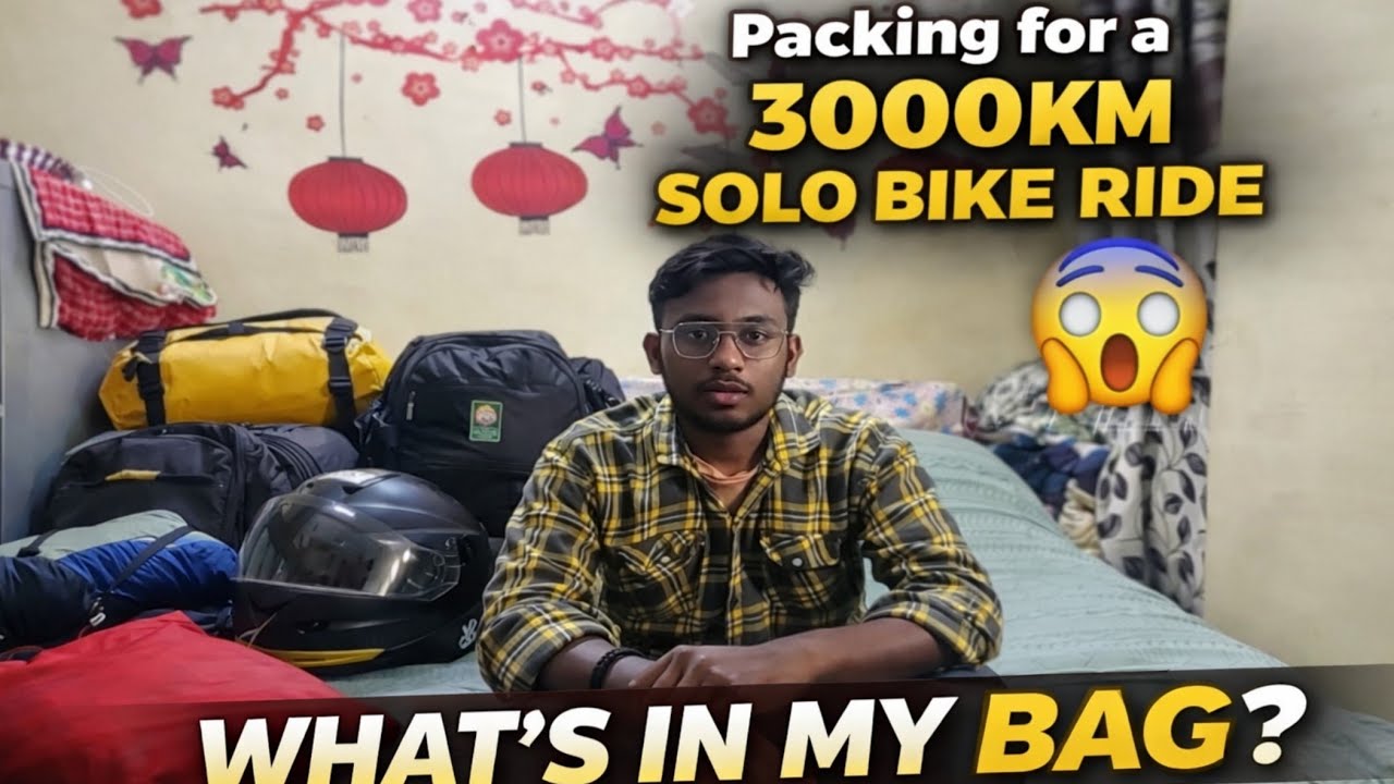 What I Packed for My 3000 KM Solo Bike Ride? 