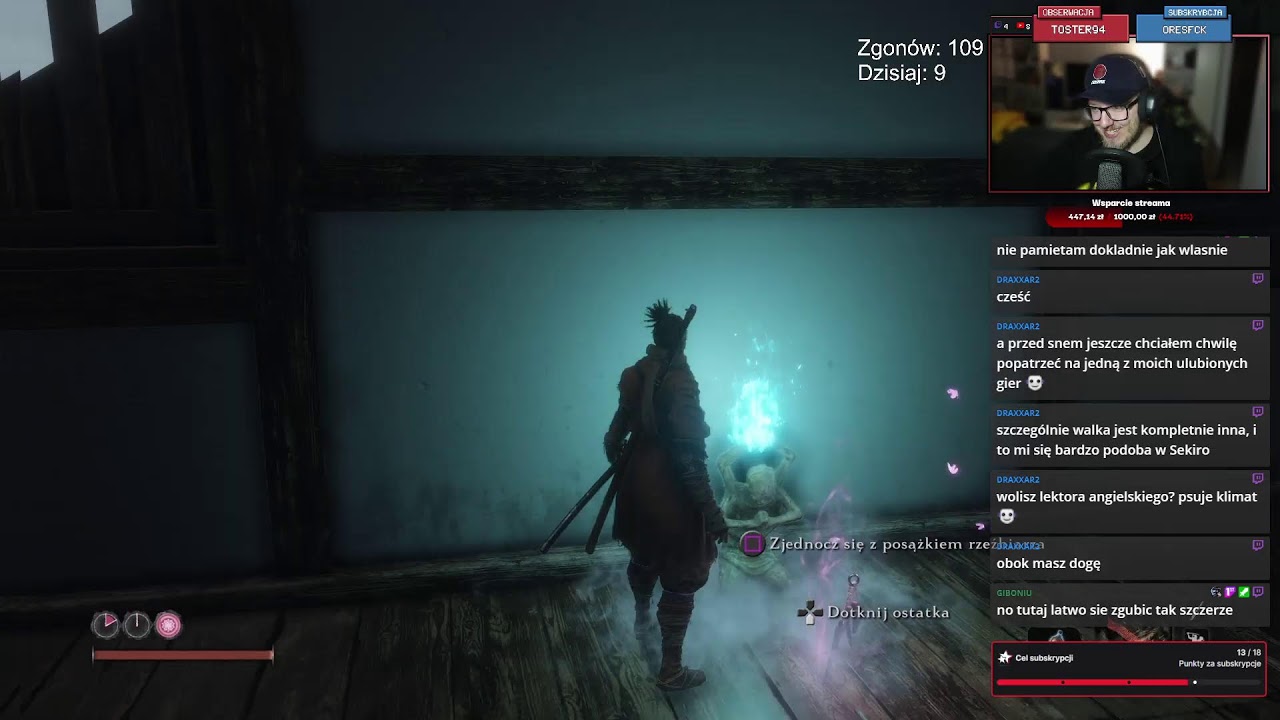 SEKIRO: Cienie Umierają DWA RAZY... A JA 999! 💀🔥 Rage, Bossy i Git Gud LIVE! #sekiroshadowsdietwice