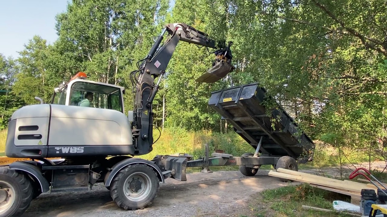 Köp Grävmaskin Terex TW85 med Palmse D600 dumpervagn & redskap på Klaravik
