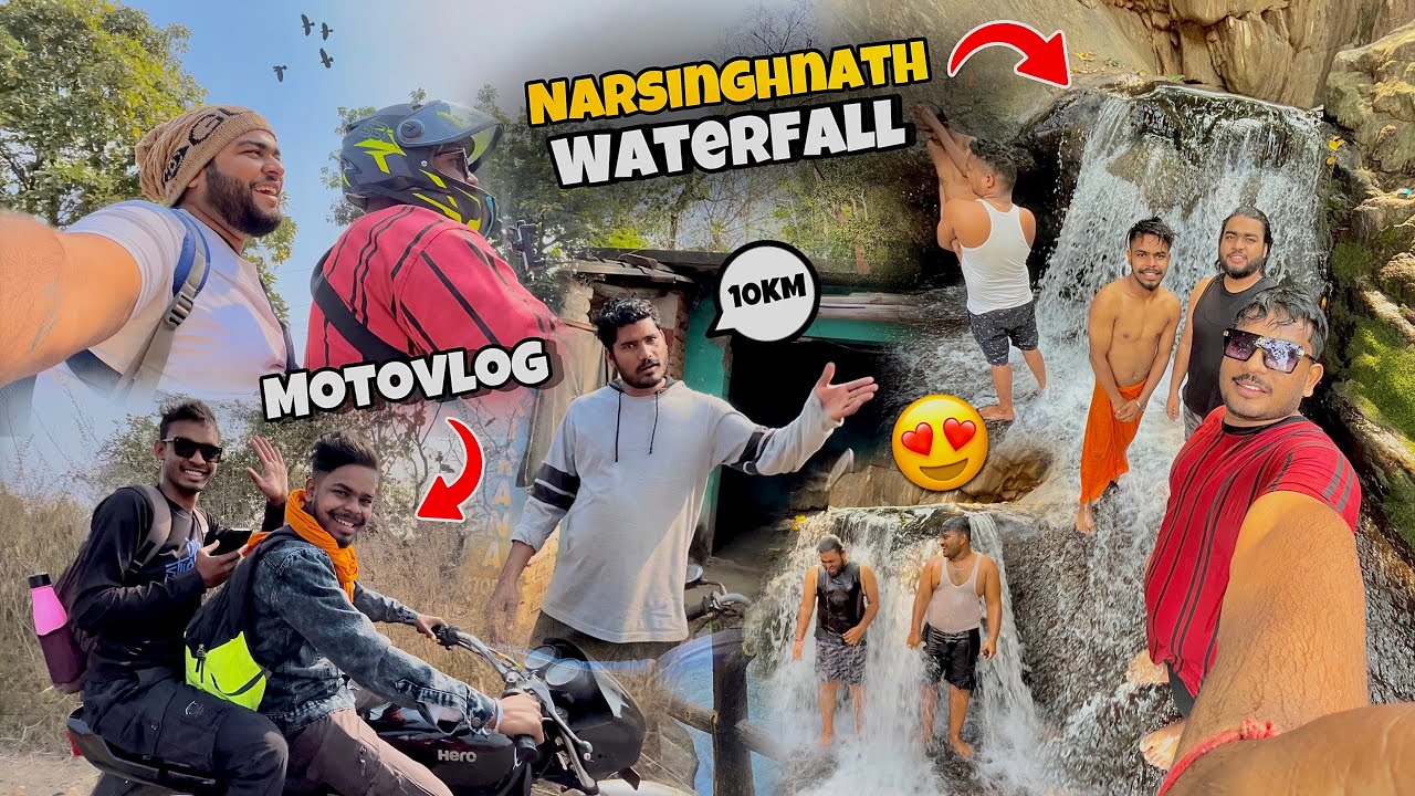 Narsinghnath Mandir Odisha 😍 Chhattisgarh To Odisha MotoVlog || Narsinghnath Waterfall Bargarh !!!