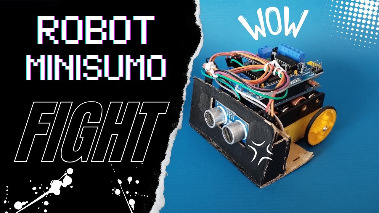 🦾😜 Como Hacer Robot Minisumo con Arduino | ENG HD
