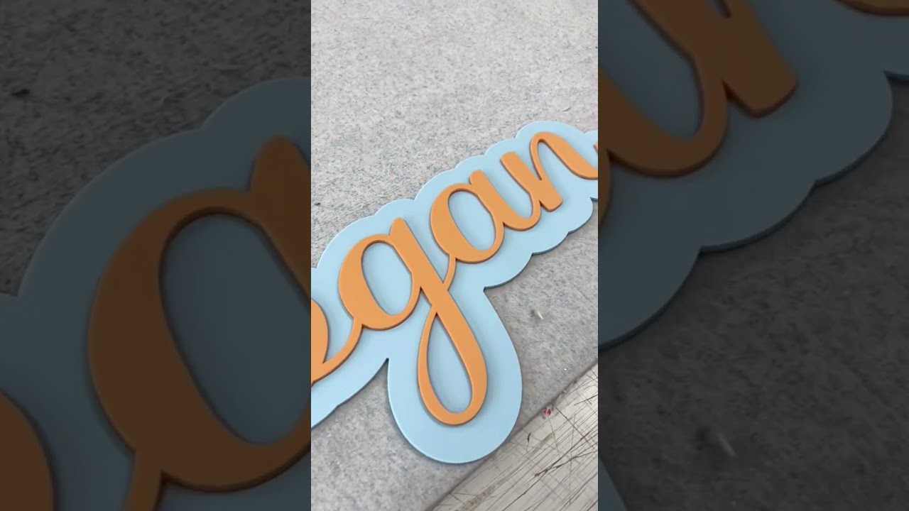 MAKING ACRYLIC NAME SIGN 💫