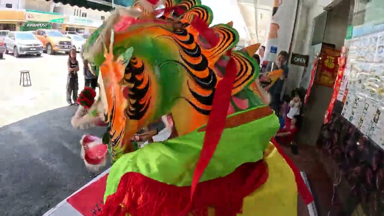 unicorn dragon dance performance in sabah