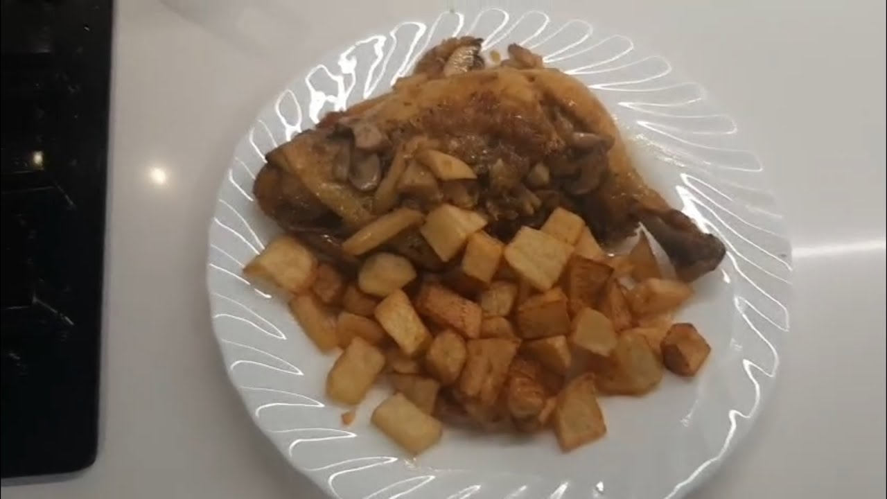 COCINA para CIEGOS, pollo a la cerveza con setas