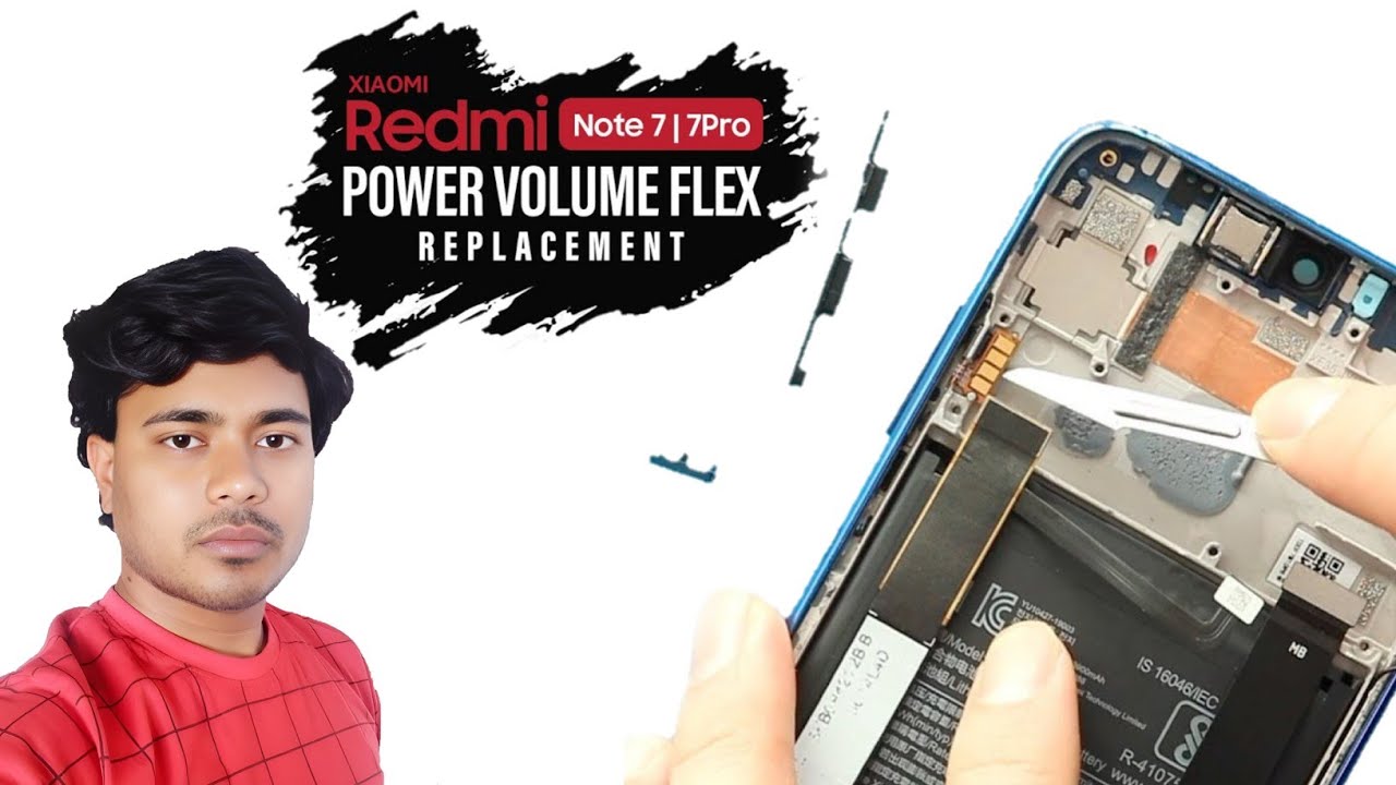 Xiaomi Redmi Note 7 Pro Power Volume Replacement | Redmi note 7 power on off button repair