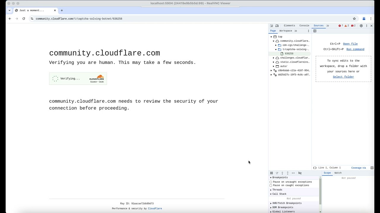 Cloud flare Tick Captcha Solution - Bypass Anti bot captcha