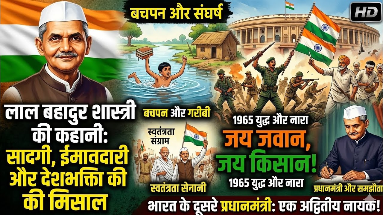 “Lal Bahadur Shastri Biography in Hindi | संघर्ष से सफलता तक की प्रेरणादायक कहानी”