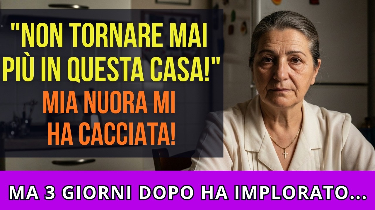Mia Nuora Mi Ha Cacciata di Casa. Tre Giorni Dopo Ha Implorato di Dormire Qui…