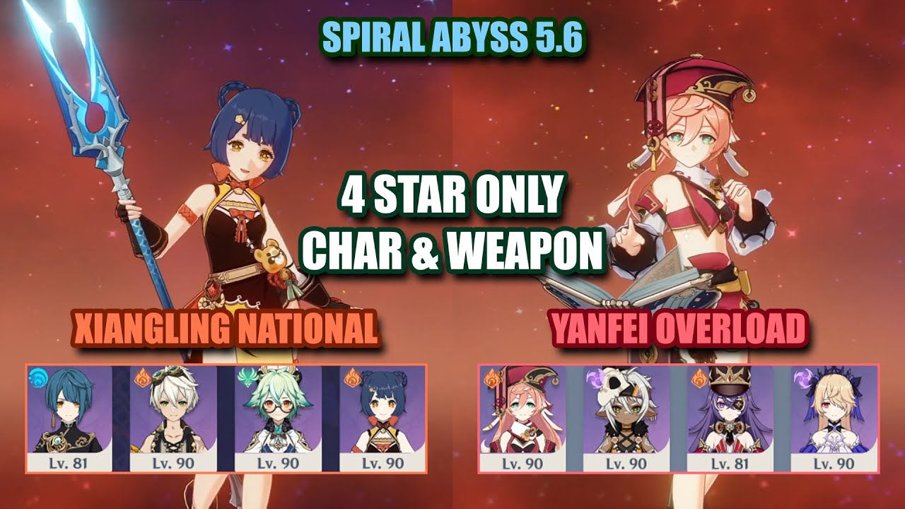 Xiangling National & Yanfei Overload | Spiral Abyss 5.6 | Genshin Impact