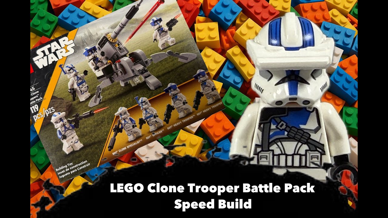 LEGO 75345 Star Wars 501st Clone Troopers Battle Pack Speed Build