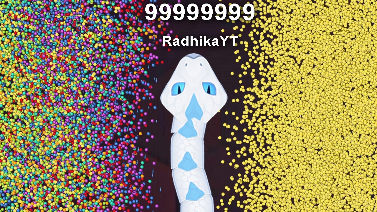 OMG 🐍 KING SNOWBALL🐍 FEED CUTE NOOBS IN UP SIDE MAP CORNER 🐍 BEST EPIC SNAKE IO GAMEPLAY 🐍 #games