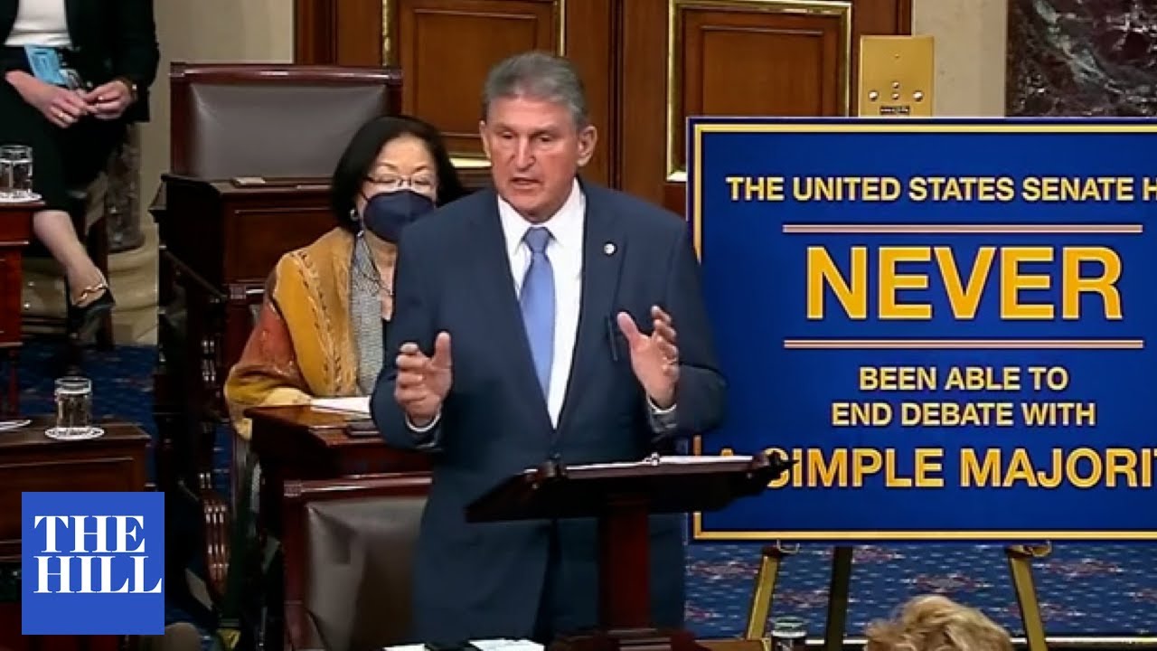 JUST IN: Manchin Reiterates Opposition To Blowing Up The Filibuster Amid Voting Rights Fight