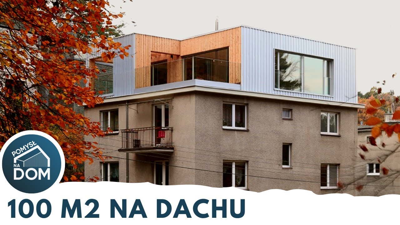 Dobudował piętro na dachu kamienicy w Gdyni. Salon z widokiem na morze i las - Pomysł na Dom #52