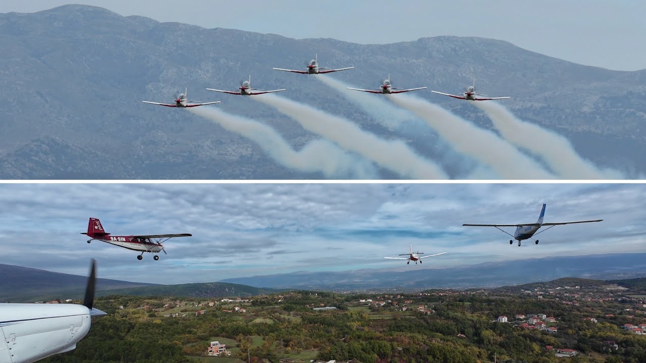 Formation Flight & Krila Oluje - Independent Aviation Platoon 35th Anniversary
