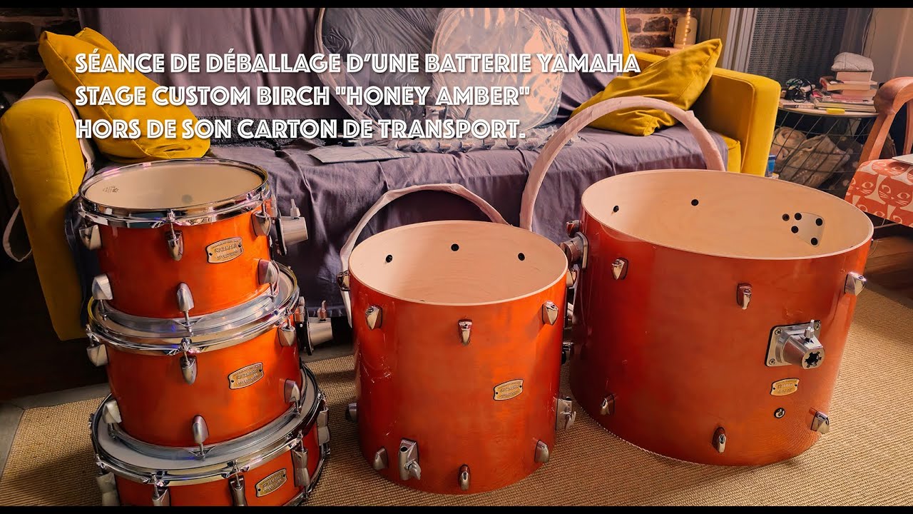 Yamaha Stage Custom Drums unpacking
