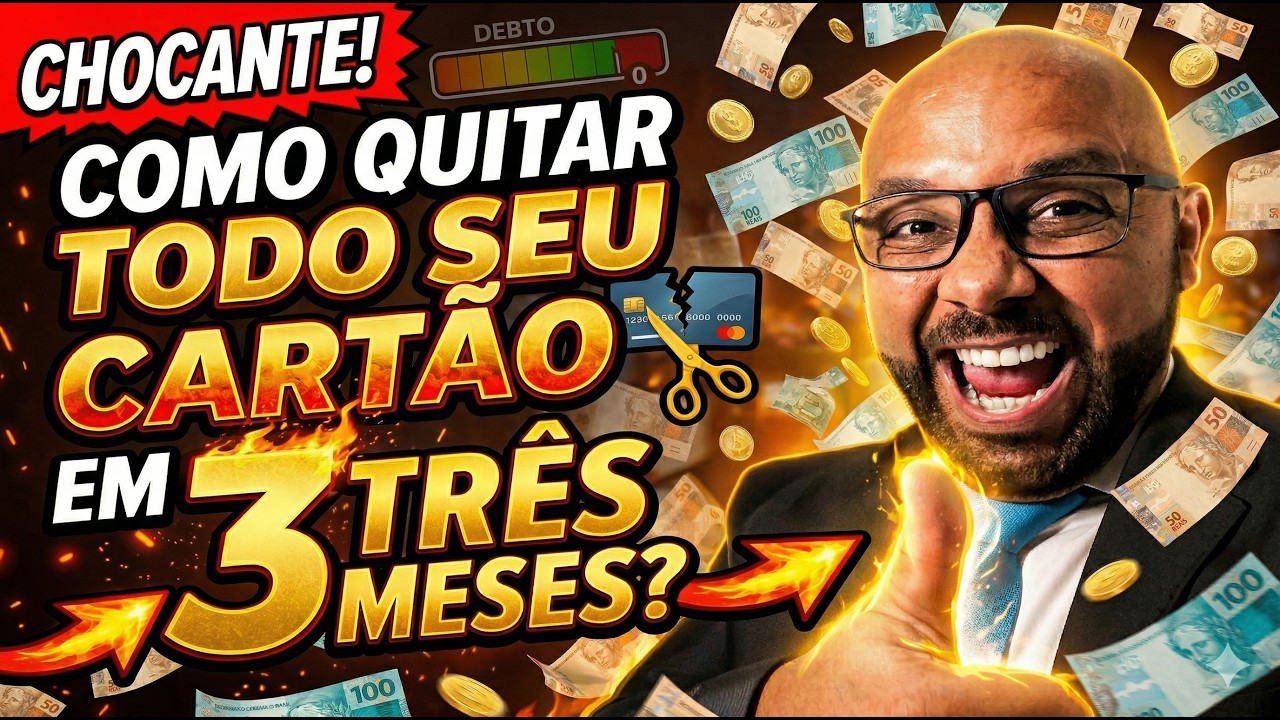 COMO QUITAR TODO SEU CARTÃO EM TRÊS MESES?