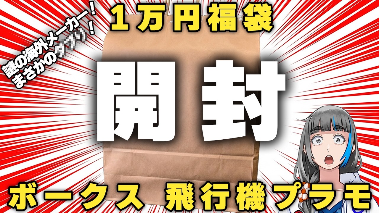 【爆死?大勝利?】1万円の飛行機プラモ福袋買ったらまさかの結果に！【福袋開封】