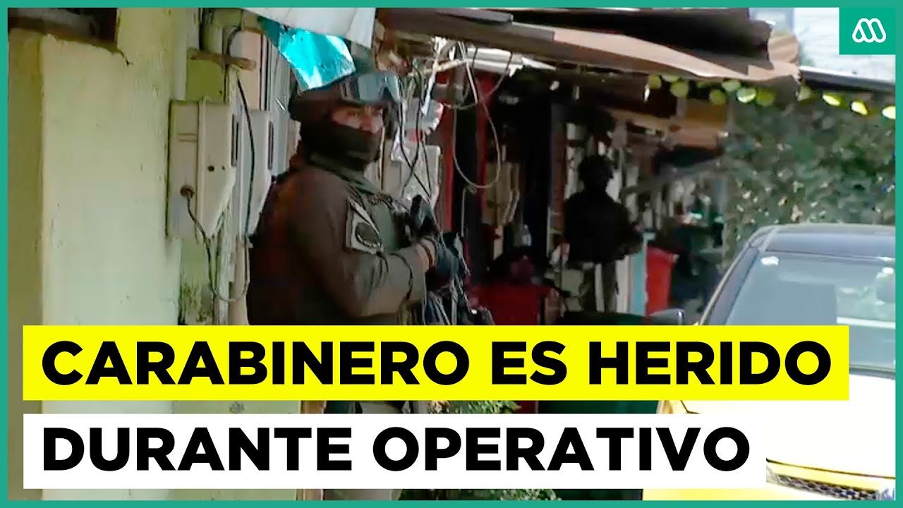 Carabinero es baleado durante operativo en La Legua: 20 personas fueron detenidas