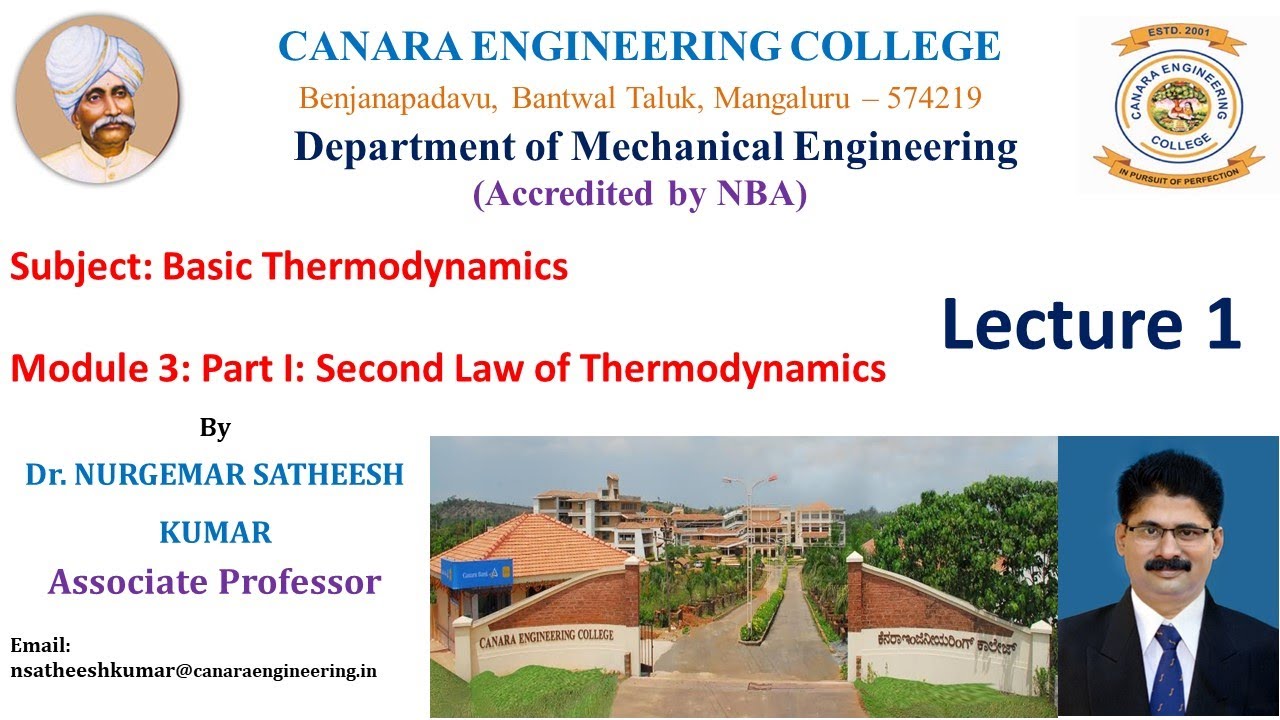 VTU BTD 18ME33 M3 L1 limitations of FLTD, Introduction to SLTD, Thermal Energy Reservoirs, Heat Engi