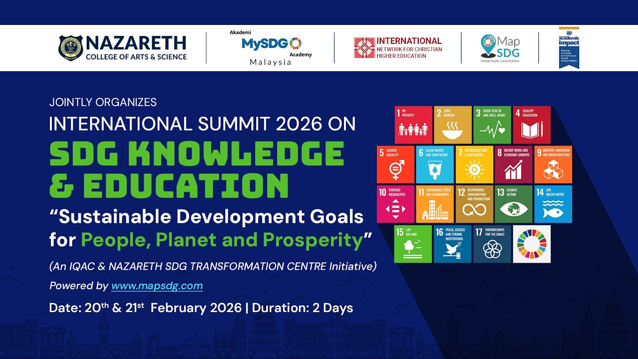 SDG Summit 2026 🌍 | 21.02.2026 | Day 2 | Panel Discussion | Nazareth College of Arts and Science.