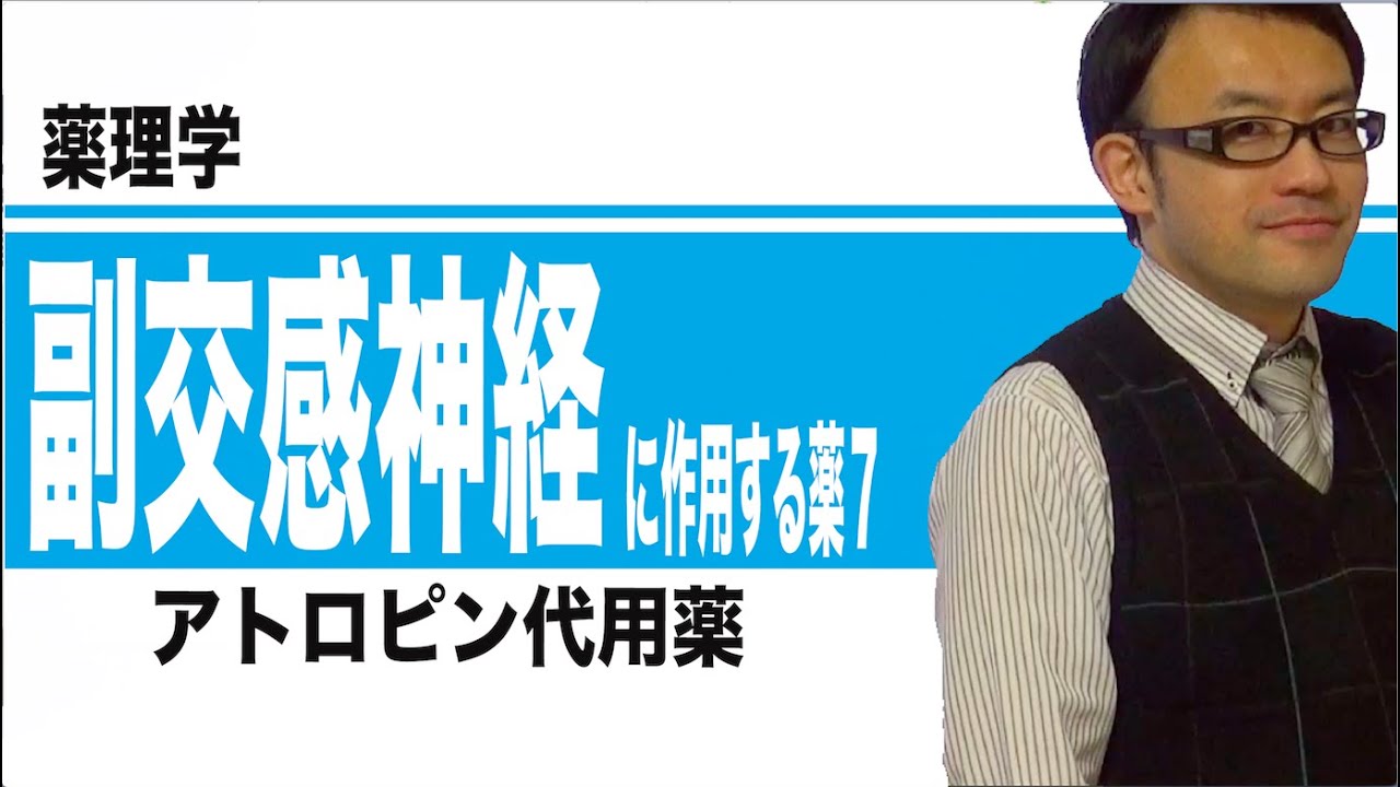副交感神経に作用する薬⑦（アトロピン代用薬）