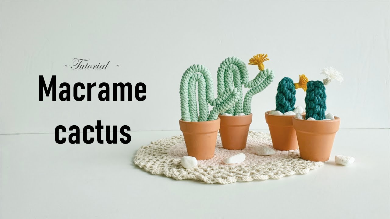 [etc] 🌵 Macrame cactus | 마크라메 선인장