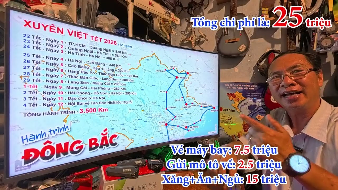 XUYÊN VIỆT - Đông Bắc: Chi phí ăn ở tối thiểu là bao nhiêu tiền ? Ăn gì trong 12 ngày Tết ?