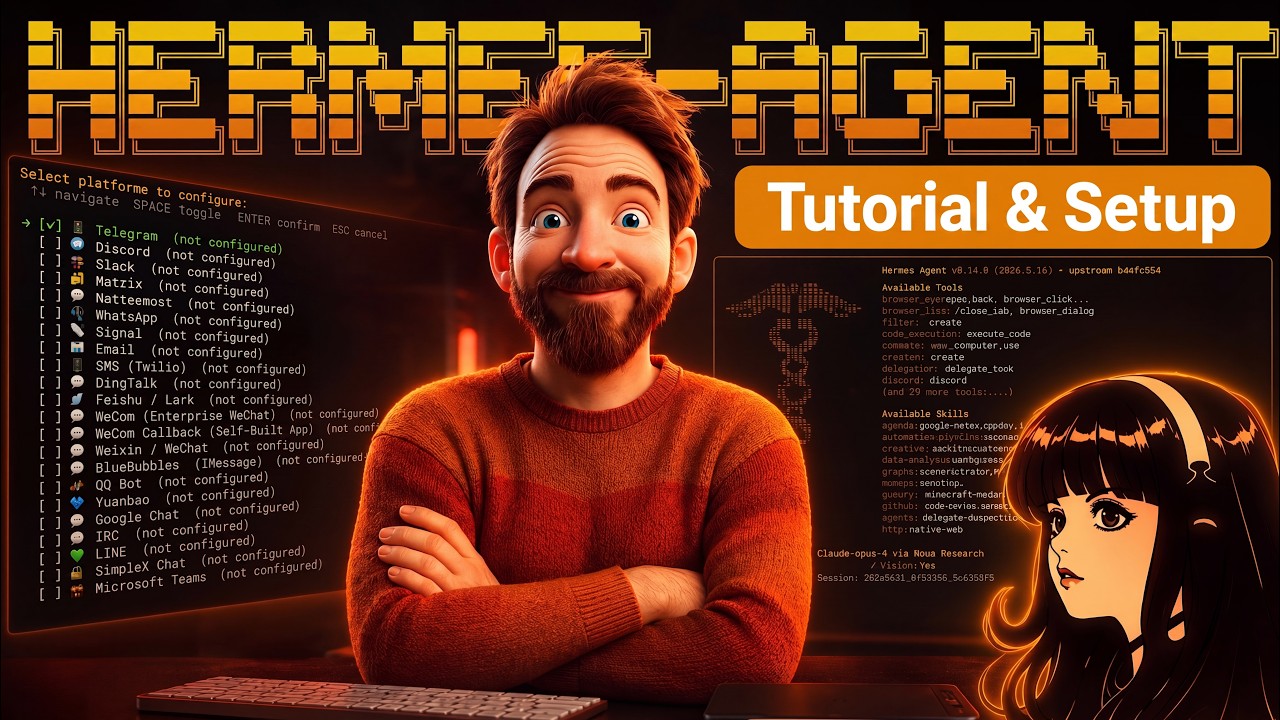 Hermes Agent Tutorial for Beginners - Crash Course