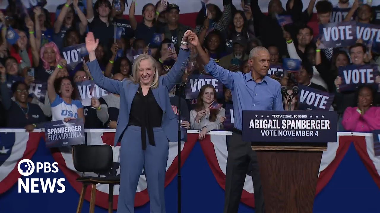WATCH LIVE: Obama joins Virginia gubernatorial candidate Spanberger for campaign rally in Norfolk