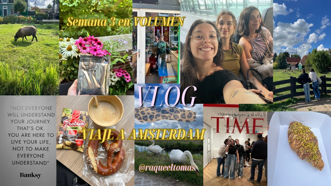 Tercera semana en volumen (sin dieta ni entreno) | Viaje a AMSTERDAM con mis amigas