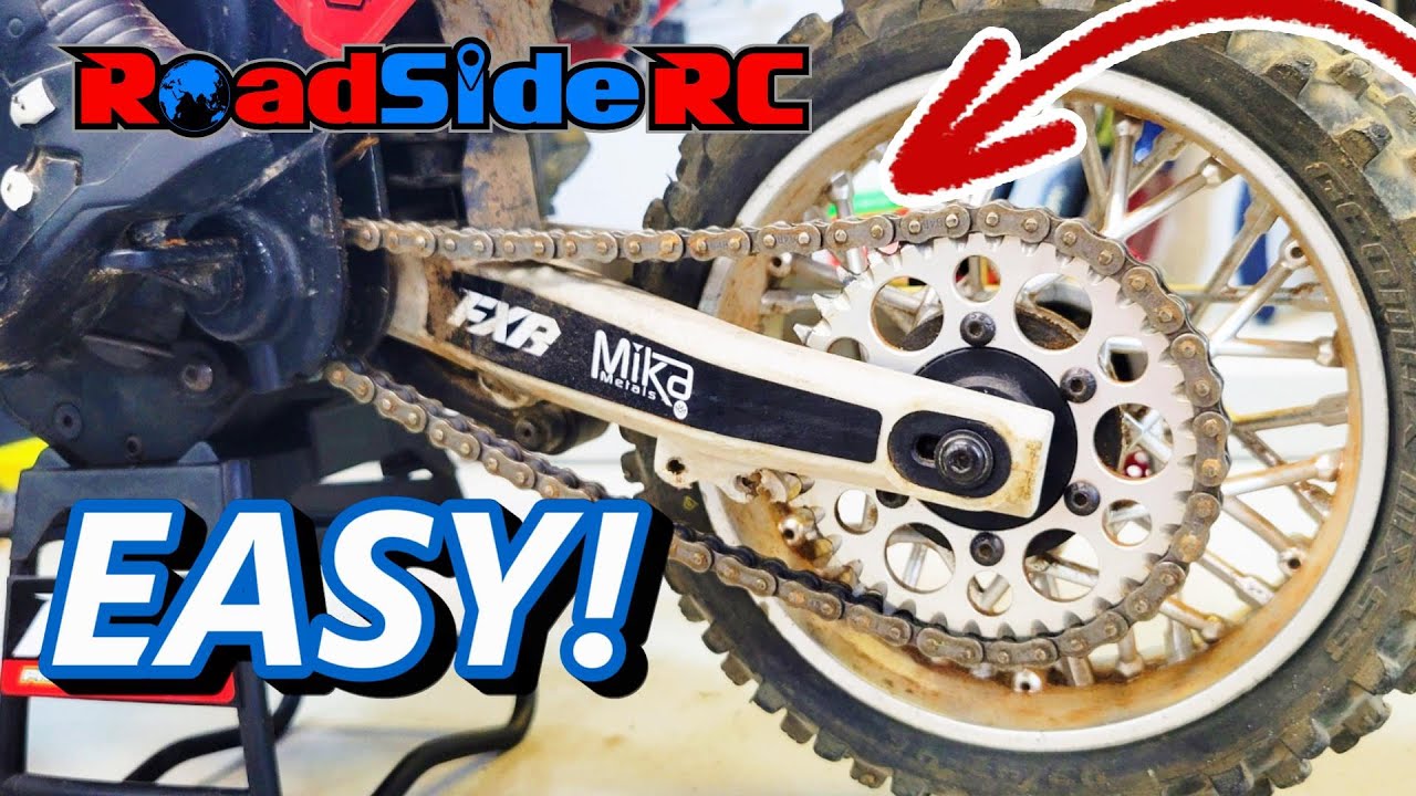 EASY! Chain Tension Adjustment on Losi Promoto MX