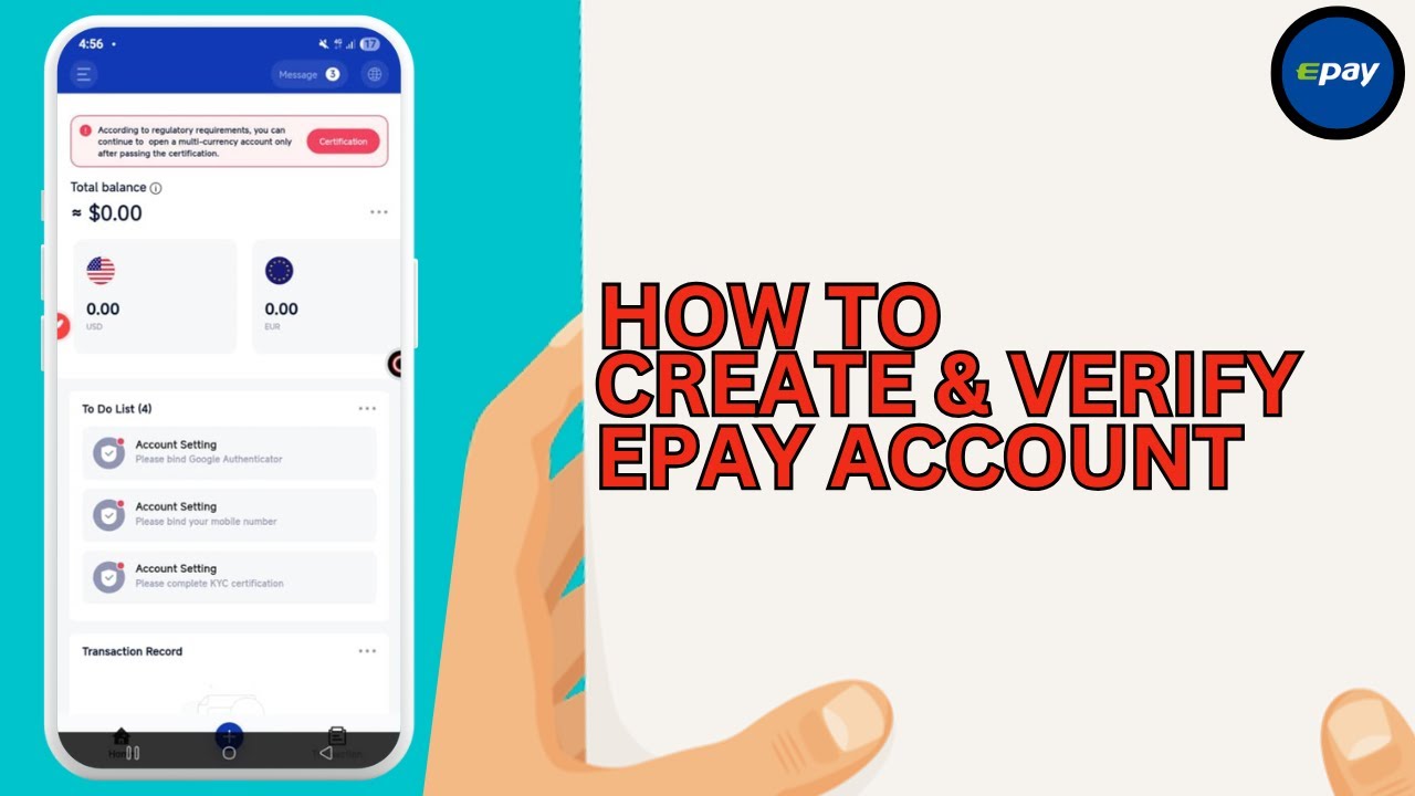 Как создать и подтвердить аккаунт Epay | Как вывести средства с Epay на свой банковский счет