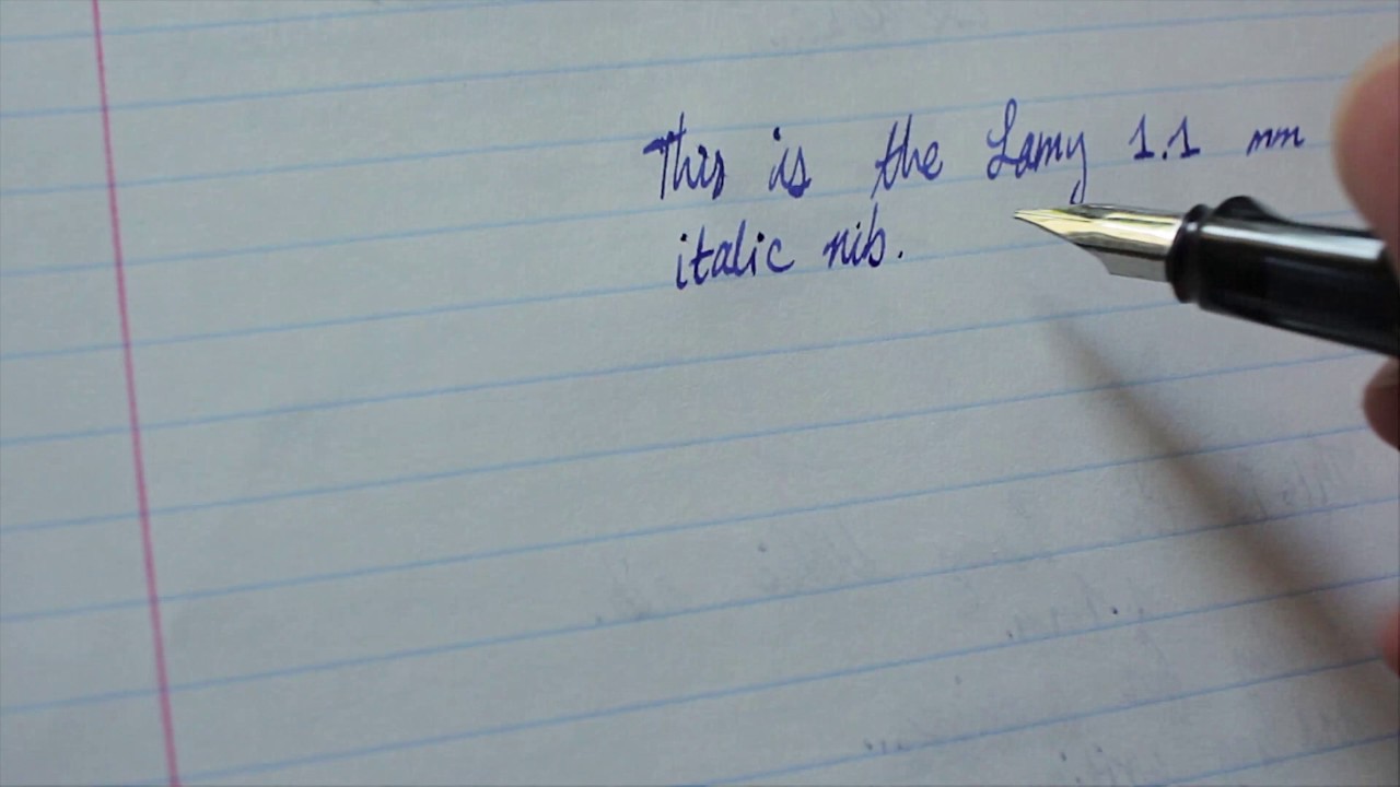 Lamy 1.1mm Italic Nib: Stereo Sound