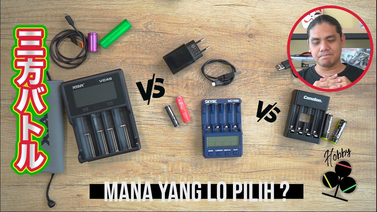 Komparasi Tiga Charger | Camelion BC0807F vs XTAR VC4S vs SkyRC NC1500