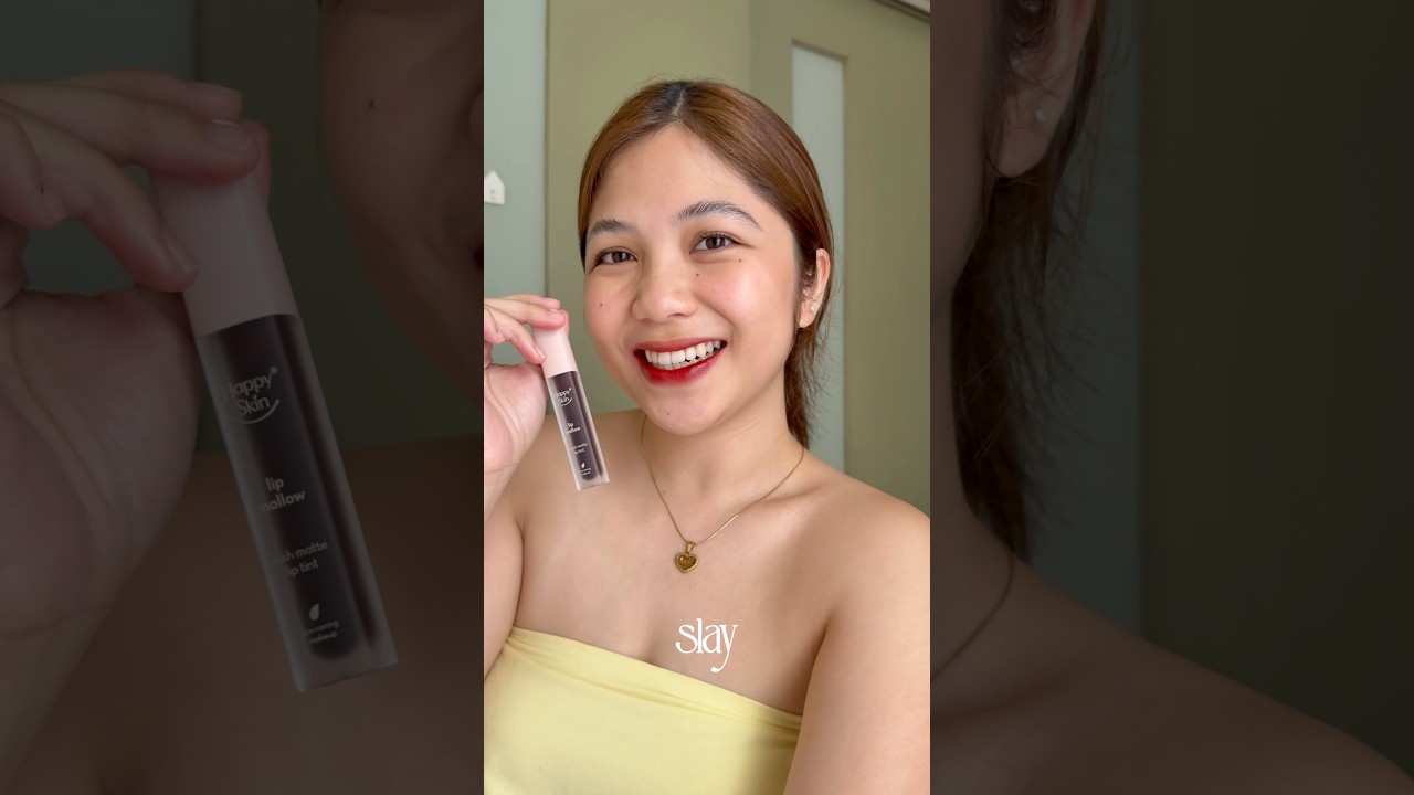 Happy Skin Lip Mallow Tint Swatches 🤎 #happyskin #lipmallowtint #lipswatches #swatchparty
