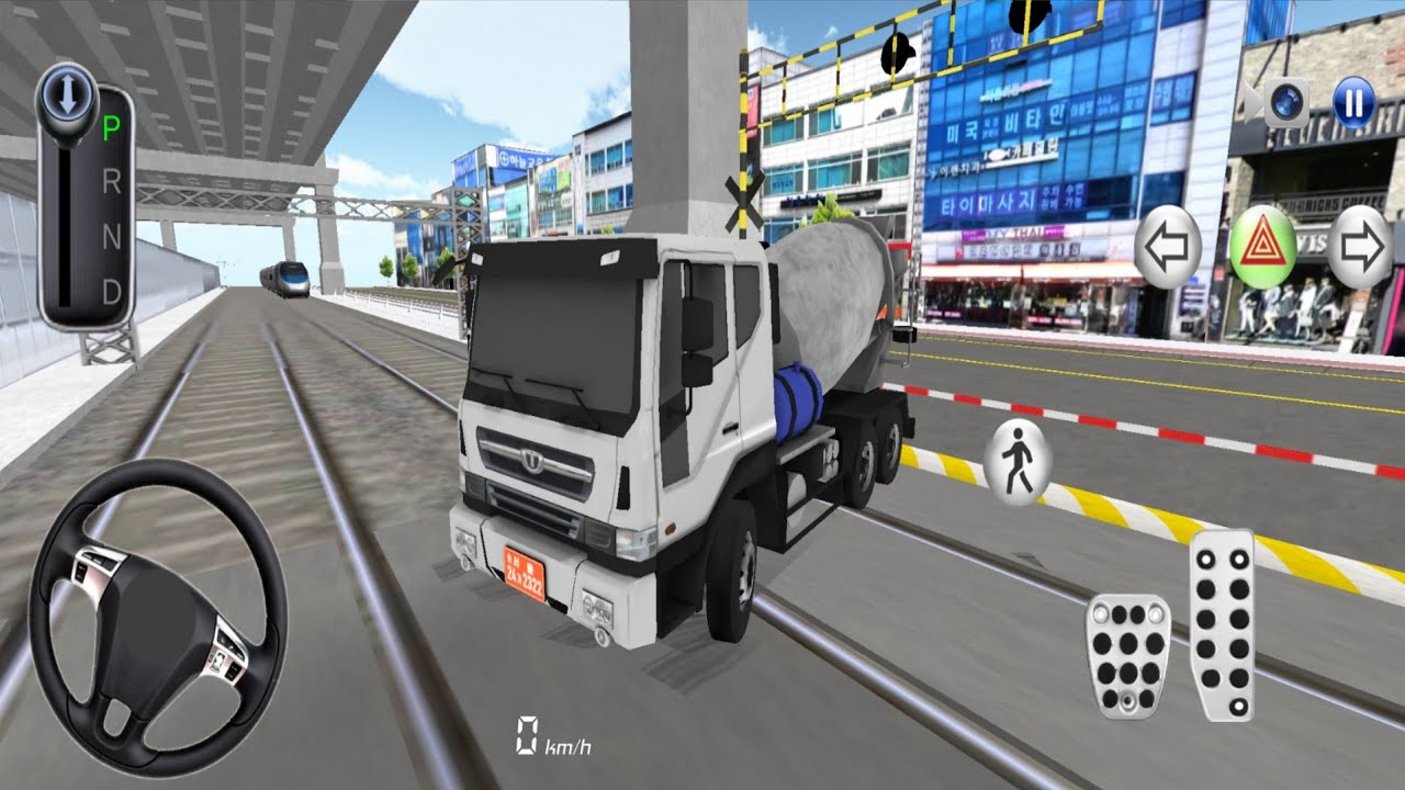 3D Driving Class #7-  New Mixer Truck Parking In Garage &  Funny Drive   -Android  Gameplay