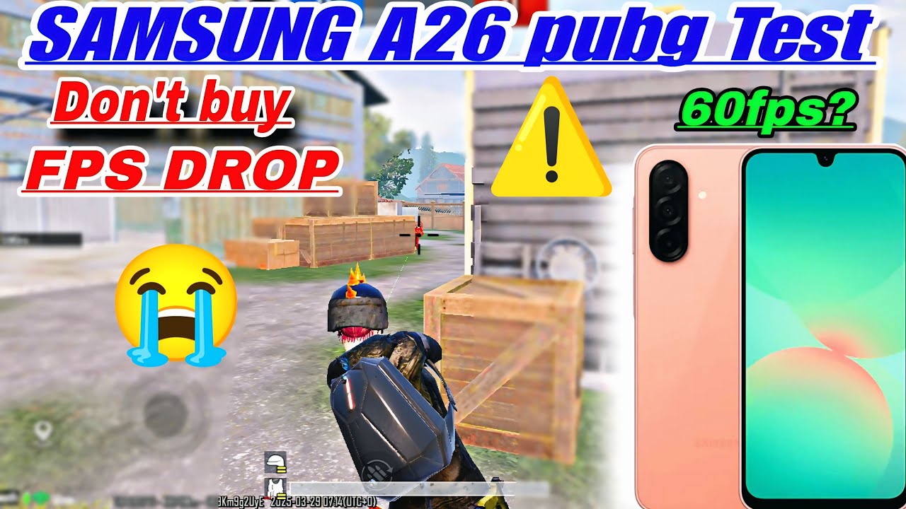 Samsung a26 pubg test 🔥😍 | don't buy Samsung a26 for pubg mobile/bgmi | Samsung a26 pubg graphics.