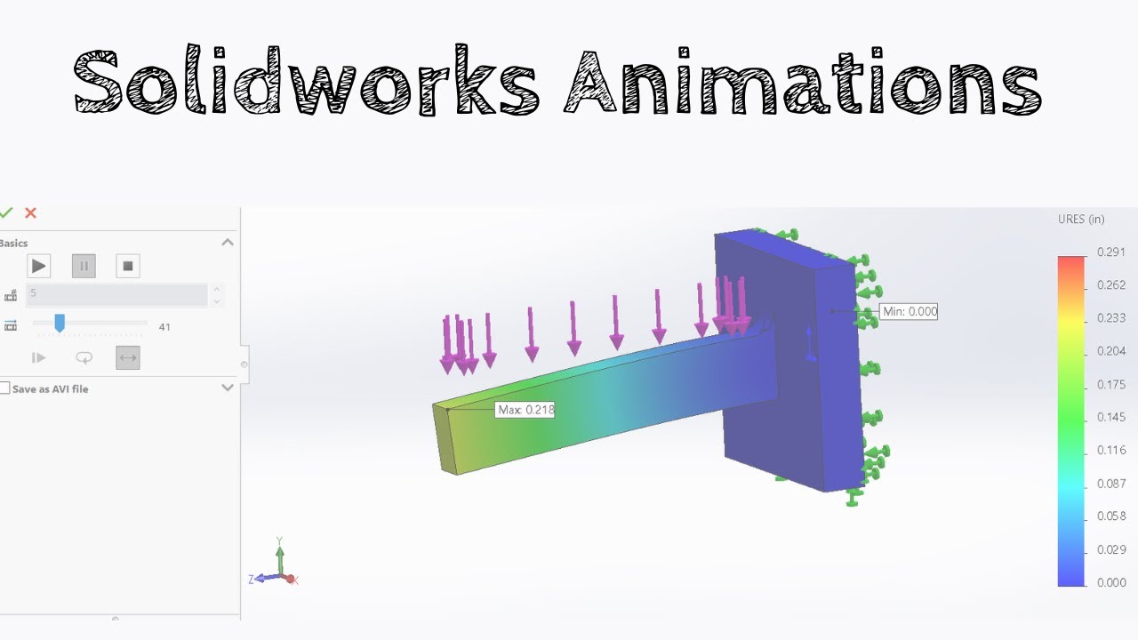How to Use Animation Tool in Solidworks | Solidworks Simulation Tutorial for beginners