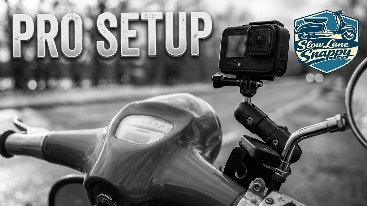 2 GoPro's on a 1962 Lambretta LI150 scooter.