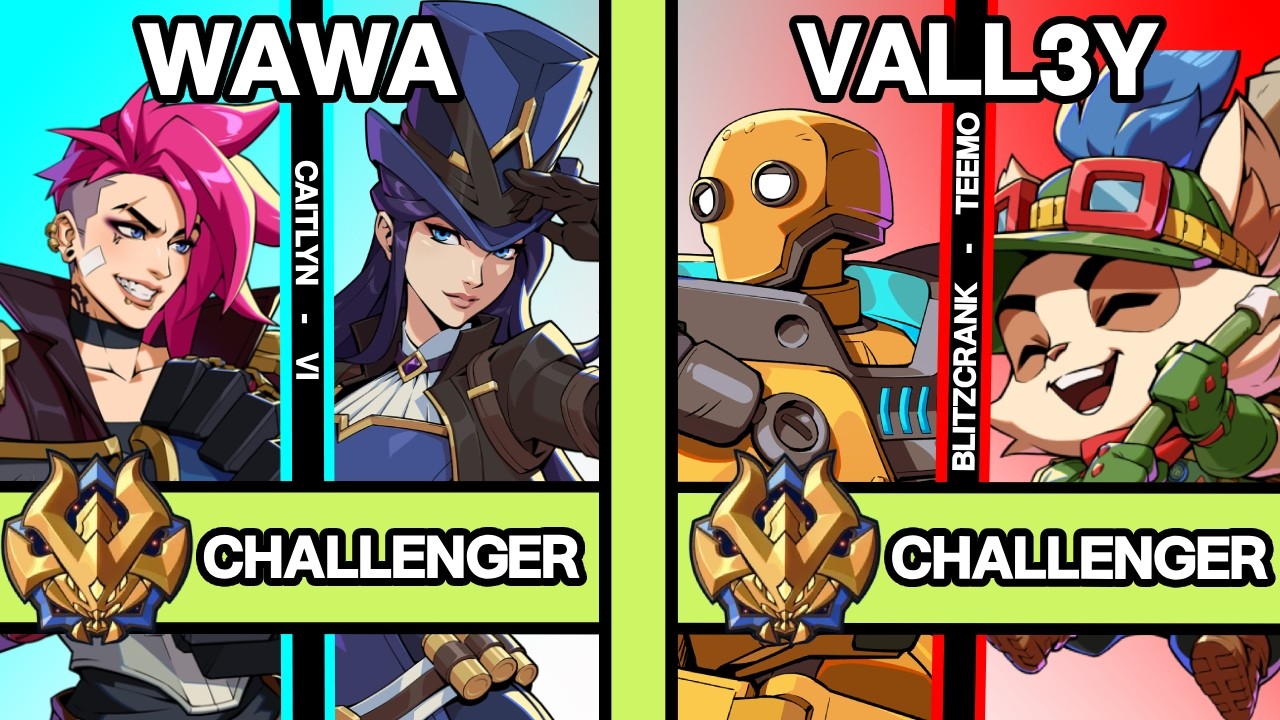 2XKO ▰ WAWA (Caitlyn-Vi) vs VALL3Y (Blitzcrank-Teemo) ▰ 2XKO Pro Replays