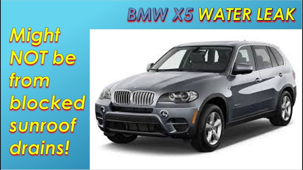 BMW X5 Протечки воды в багажнике — объяснение дренажа люка; рекомендуемый метод очистки