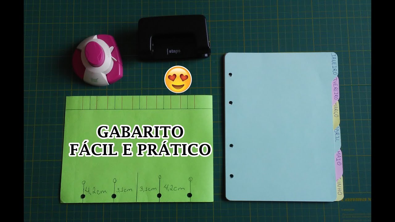 DIY Divisórias para fichário argolado A5 / Divisórias para Planner A5 /Divisórias caderno argolado