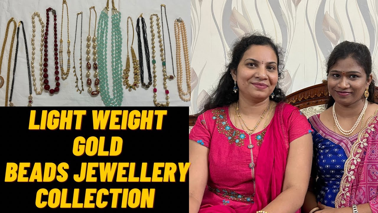 Beads Gold Jewellery Collection | Latest Unique and Light weight jewelry | Trendy design Mee Sandhya